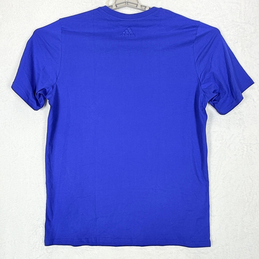 Adidas Mens Royal Blue Graphic Logo T-Shirt XLT Tall Short Sleeve Tee NWT - Picture 3 of 9
